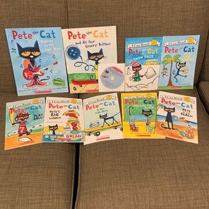 Set of 9 Pete the Cat books